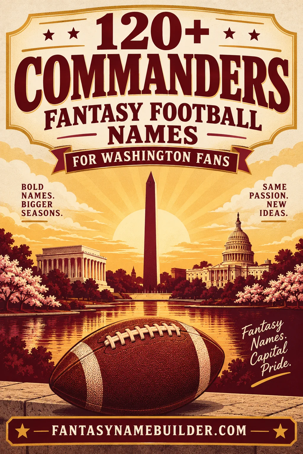 120+ Commanders Fantasy Football Names for Washington Fans