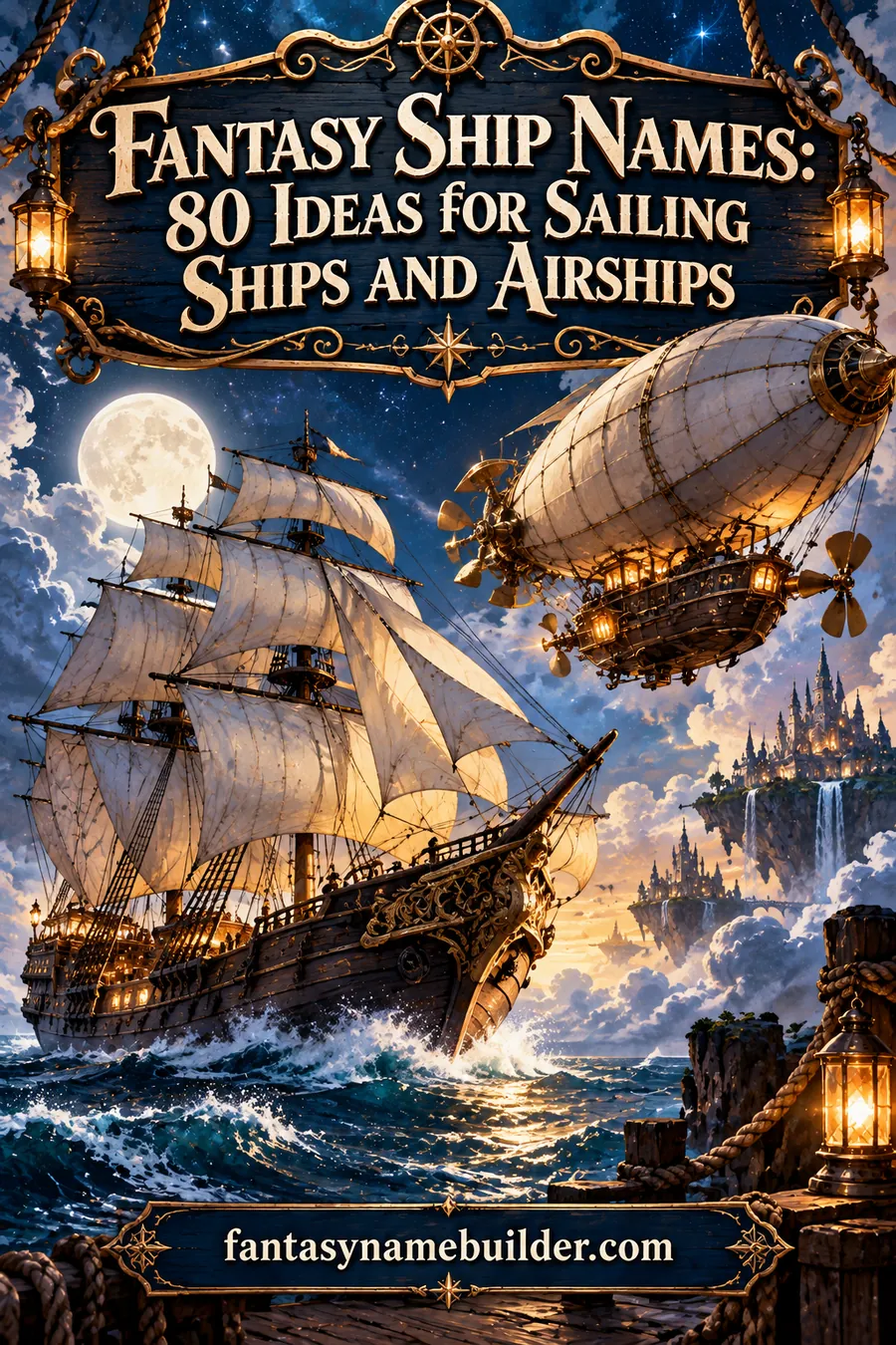 Fantasy Ship Names: 80 Ideas for Sailing Ships and Airships
