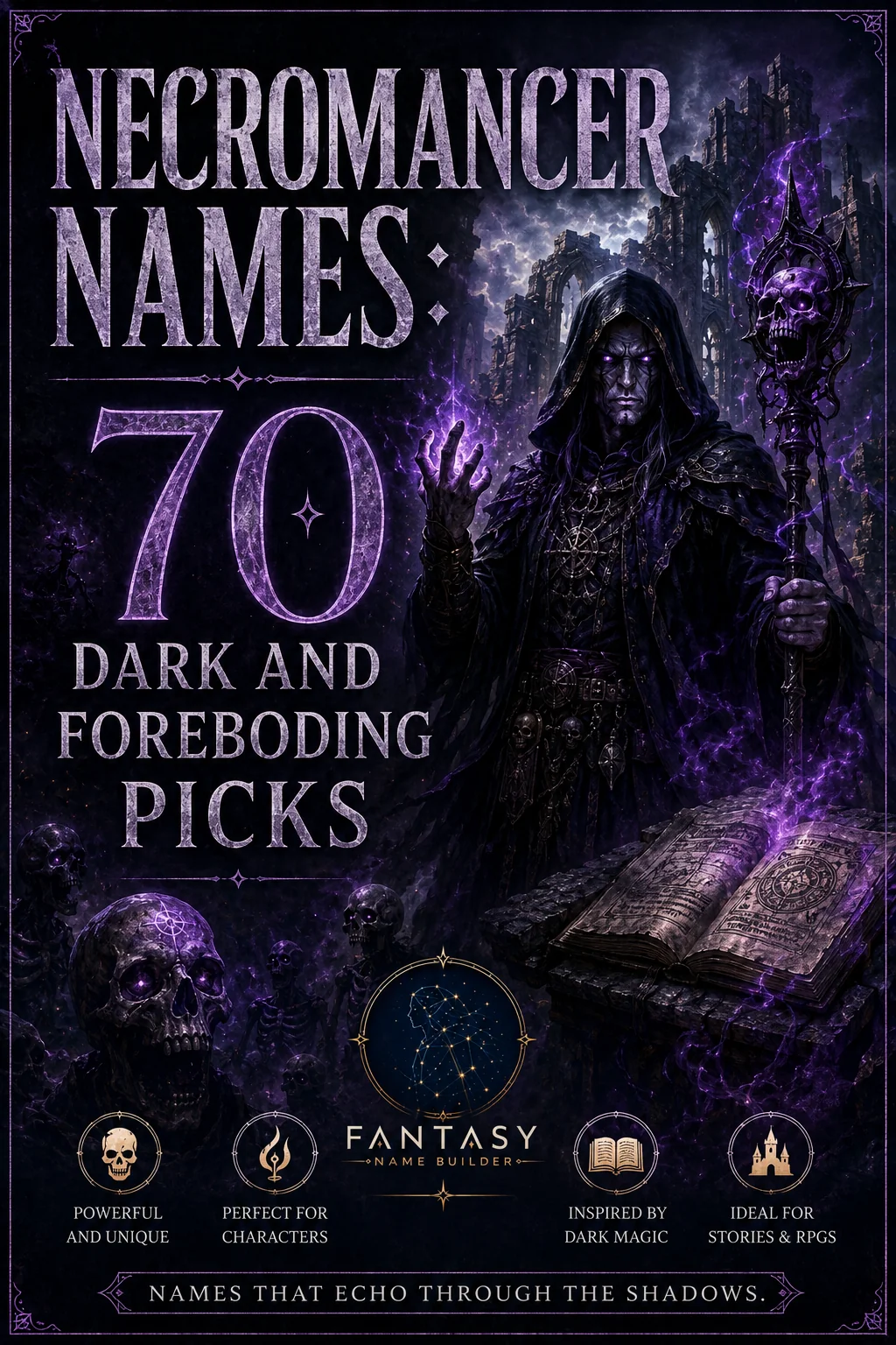 Necromancer Names: 100 Dark & Death-Touched Ideas for Fantasy