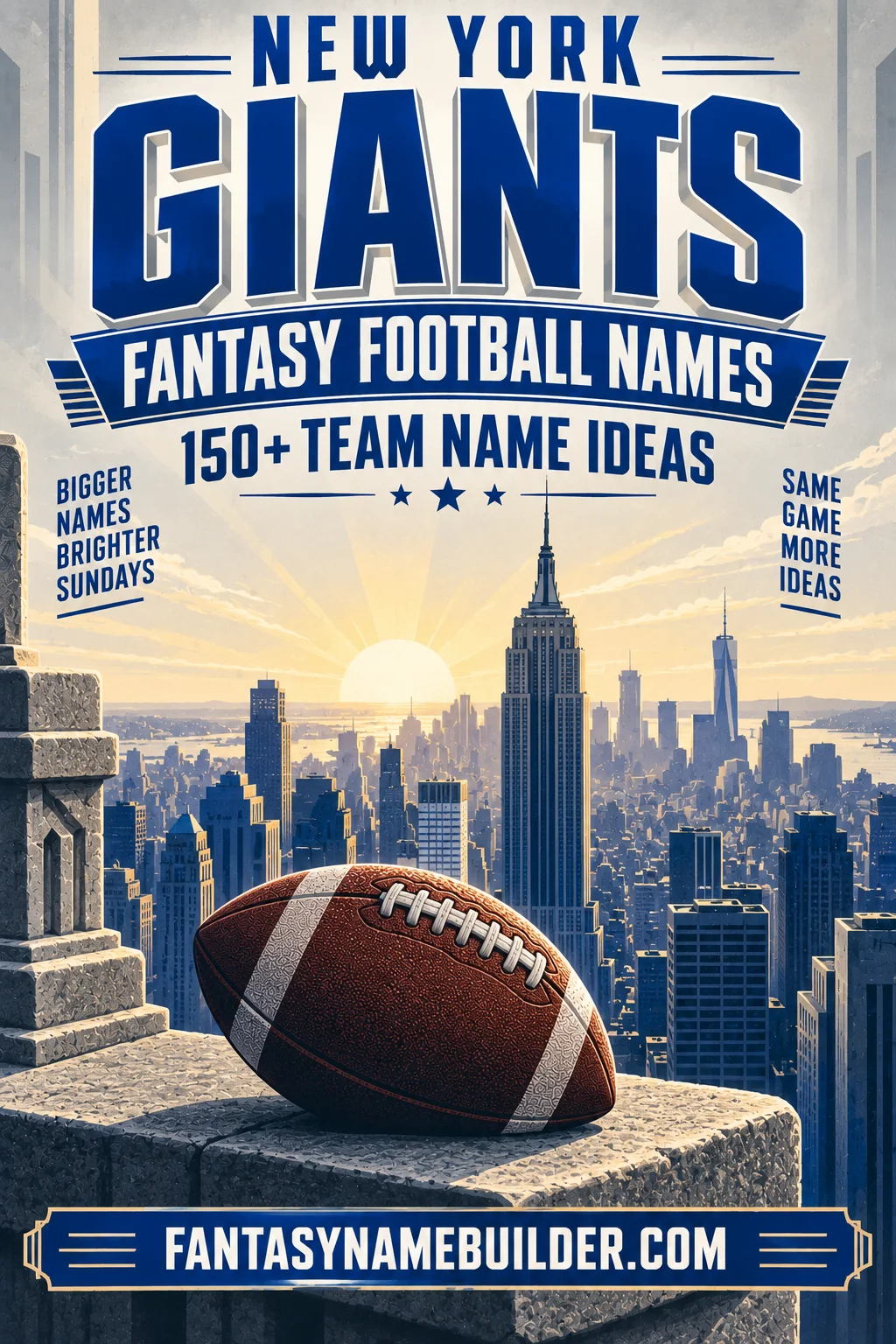 New York Giants Fantasy Football Names: 150+ Team Name Ideas