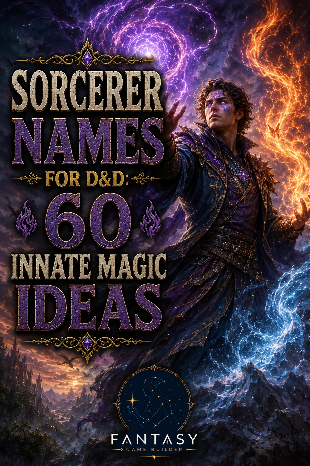 Sorcerer Names: 100 Innate & Elemental Ideas for Fantasy